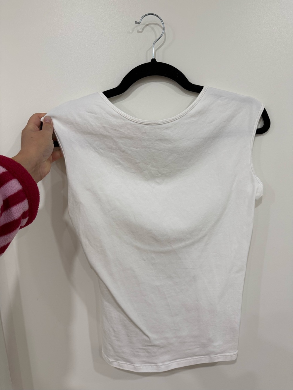 TNA White Sleeveless Crew Tank